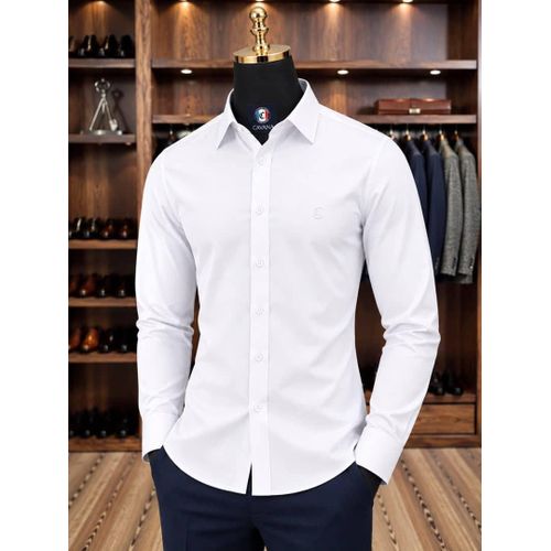 Generic  Chemise homme élégante à manches longues - image 2