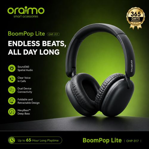 Oraimo Casque sans fil - BOOMPOP LITE  - OHP-317 - image 3