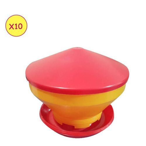 product_image_name-Generic-Lot De 10 Mangeoires Démarrage Pour Poussin ( Turbo) Avec Fermeture-1