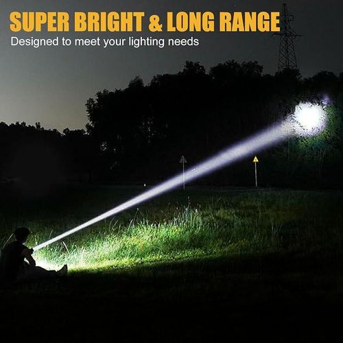 Generic Grande Lampe Torche LED Rechargeable – 1500 W - image 5