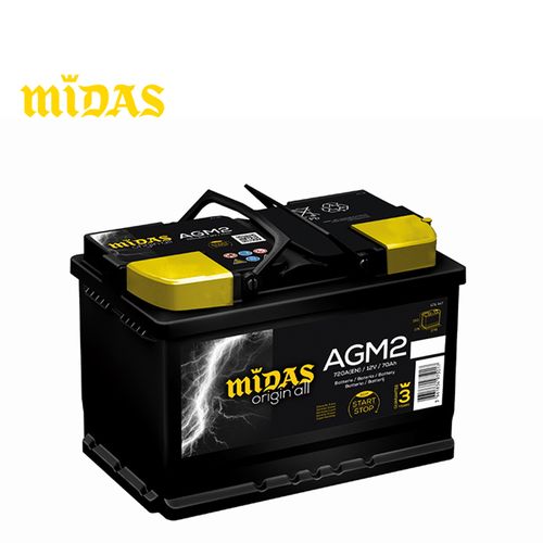 Midas Batterie Automobile AGM2 - Pour Voiture - 12V 70AH 720A - Prix pas  cher
