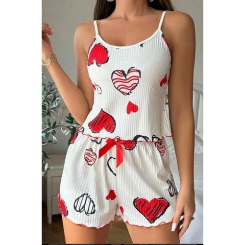 product_image_name-Fashion-Ensemble Pyjamas, vêtement de nuit confortable, Noir, blanc-7