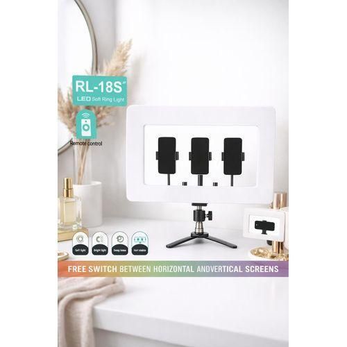 Generic RL-18S LED Soft Ring Light – Lampe Anneau LED Professionnelle avec Télécommande - image 2