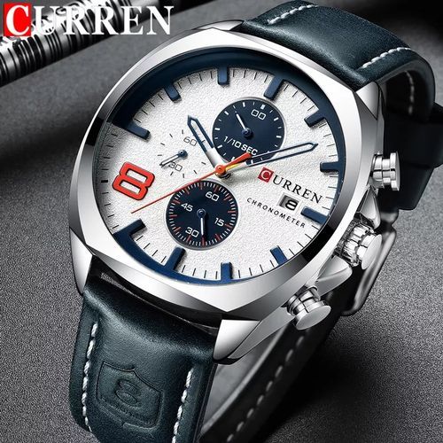 Curren Montre CURREN Bleu En Cuir Prix pas cher Jumia CI