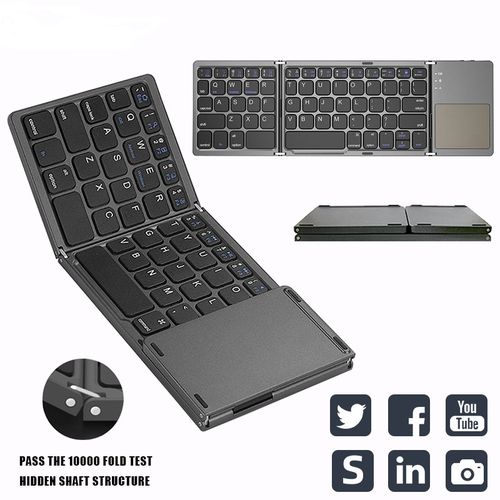 Mini Clavier Pliant pour Smartphone (téléphone) et tablette sans fil  Bluetooth