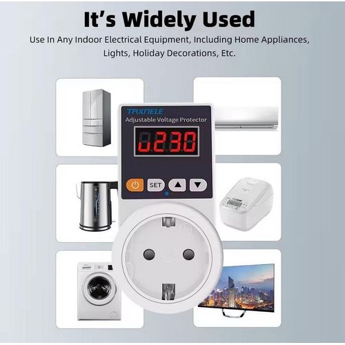 product_image_name-Taxnele-Stabilisateur Régulateur Parasurtenseur Digital Protecteur De Tension 16A-2