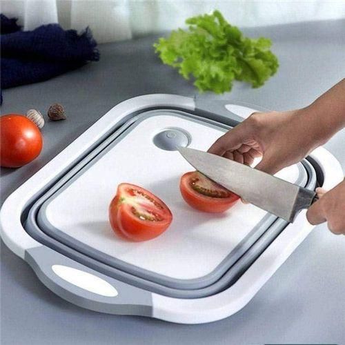 Generic Planche à découper pliable avec égouttoir