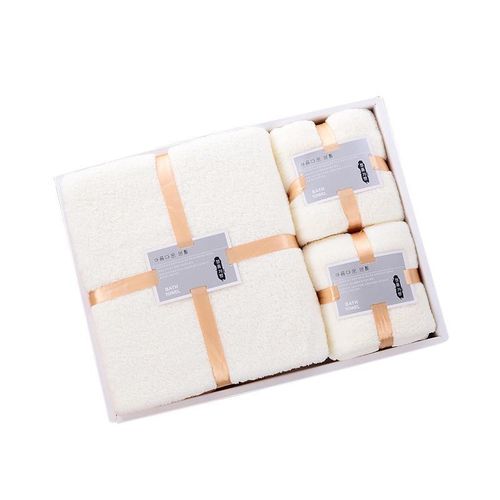 product_image_name-Mode-Pack De 3 Serviettes De Bain  Douces & Absorbantes – Ensemble Serviettes De Luxe, Grande Serviette + Visage + Main – Confort Luxe & Élégance Quotidienne - Beige-2
