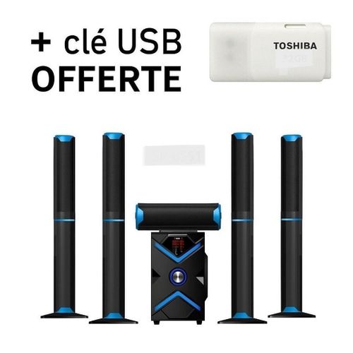 Generic Woofer SP-6551 / 5 BAFFLES + 1 clé USB offerte - Chaine hifi - Bluetooth