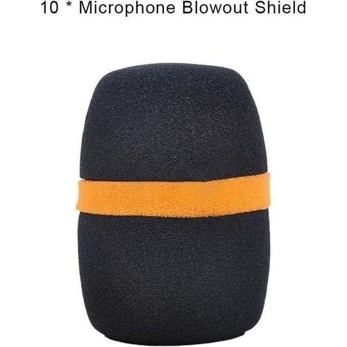 Generic Lot De 10 Bonnette Micro , Mousse Protège De Microphone - image 3