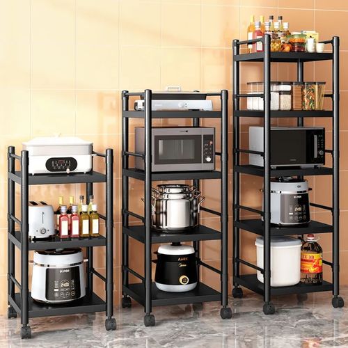 Etagère Rangement de cuisine en acier inoxydable – 4 niveaux