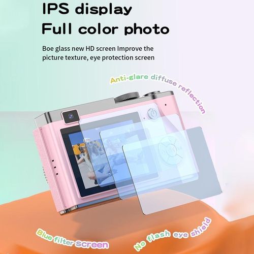 product_image_name-Generic-Caméra rétro pour enfants avec objectif double de 2,4 pouces et capteur CCD 4K HD-5