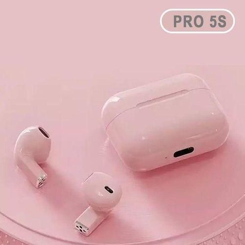 Écouteurs Bluetooth sans fil Pro 5S TWS Disponible en Blanc, Noir et Rose Pastel