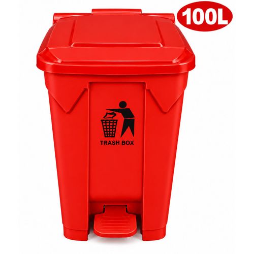 Generic Poubelle Plastique avec pédale 100L