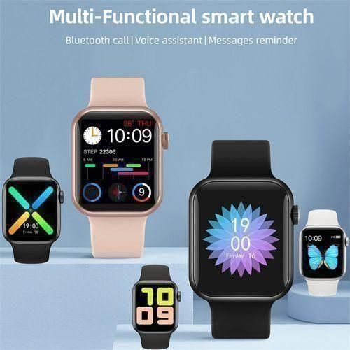product_image_name-Generic-Montre connectée avec appel Bluetooth et écran tactile complet - Pour Android et iOS - Rose-8