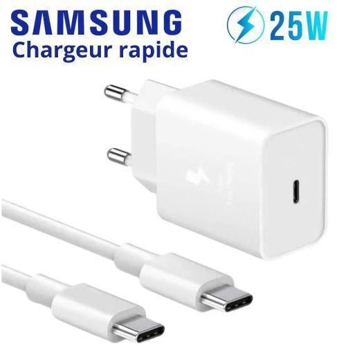 Generic Samsung Chargeur original USB-C ( charge rapide 25W ) BLANC