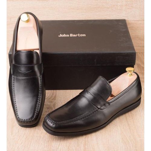 John Barton Mocassin Homme Class Très élégant-Noir