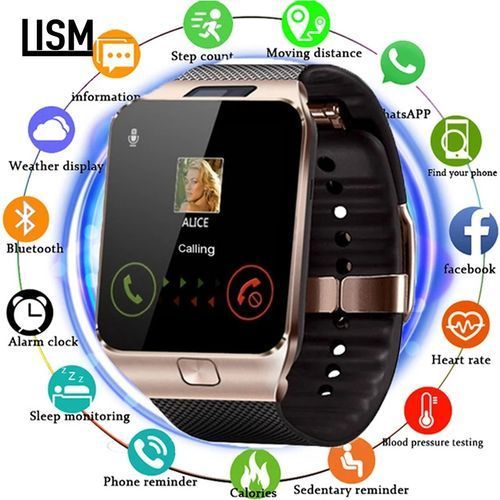 product_image_name-Generic-Montre Smart Watch Connectée Avec Puce - Carte Mémoire-1