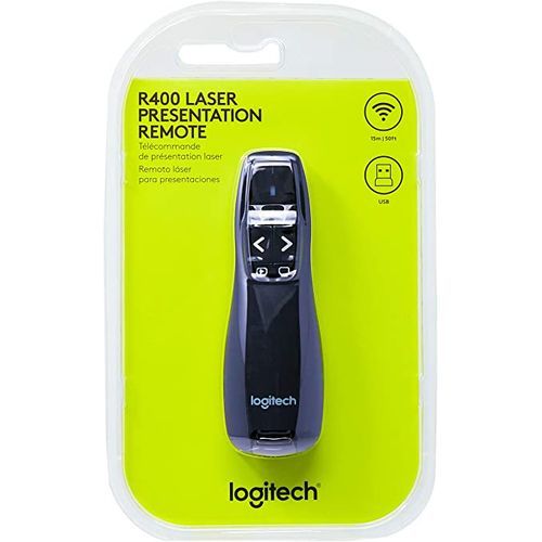 Logitech Pointeur Laser Sans Fil Logitech R400 - Télécommande De  Présentation - Noir - Prix pas cher