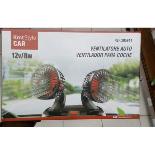 product_image_name-Generic-ULTRA RAFRAICHISSANT-Ventilateur de voiture double tête-circulation de l'air dans les véhicules-rafraîchit les passagers ou les animaux de compagnie- 12 V CC, 8 W-Deux têtes rotatives, orientables à 360° horizontalement et à 180° verticalement.-2