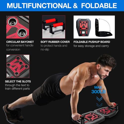 Kit Sport Maison HOTWAVE 16 Accessoires - Planche Pompes, Bandes Résistance, Roue Abdo | Fitness Complet