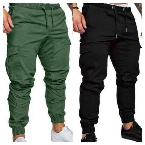 Fashion Lot De 2 Pantalon Chasseur Vert-Noir - Prix pas cher