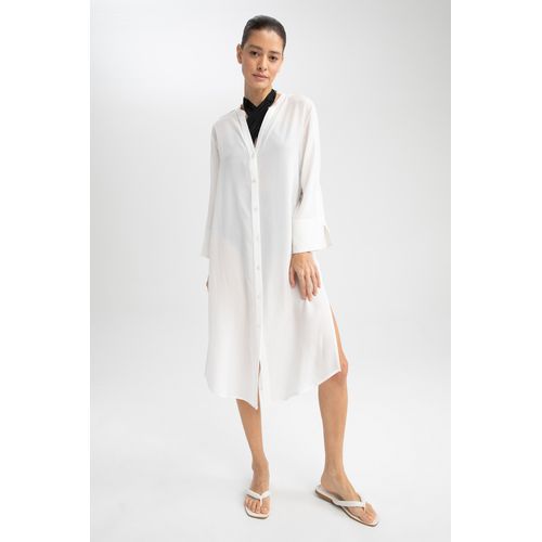 DeFacto Robe Chemise Manche Longue Pour Femme Coupe R guli re