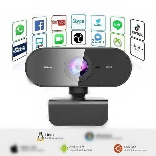 Generic Webcams HD 1080P PC Computer Caméra Web Conférence de jeux USB Streaming Vidéo Webcam avec Mic - image 8
