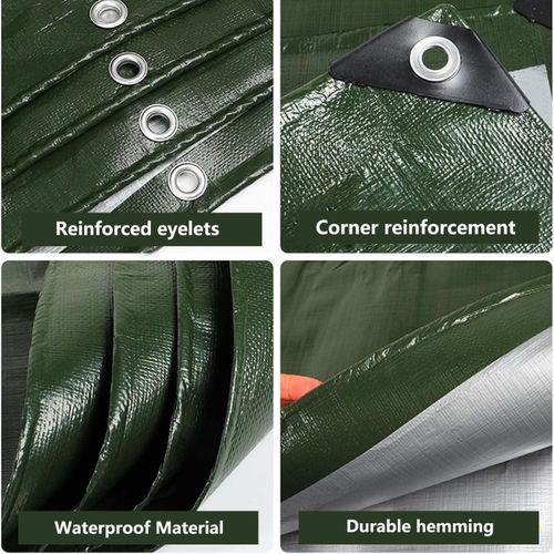 product_image_name-Generic-Bâche de protection pour tente d'extérieur 2X4M avec œillets, bâche de camping, imperméable et résistante aux UV-5