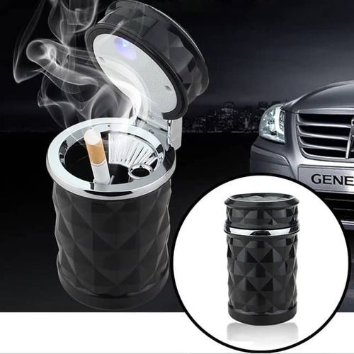 product_image_name-Car-Cendrier De Voiture Avec Lumière LED, Portable En Alliage Universel, Tasse En Aluminium, Sans Fumée, Auto, Ignifuge, Accessoires De Voiture-1