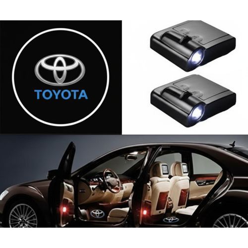 product_image_name-Generic-Projecteurs LED de Logo pour Porte de voiture : Edition TOYOTA -Installation sans perçage-Effet courtoisie  Lumineux (pack de 2)-2