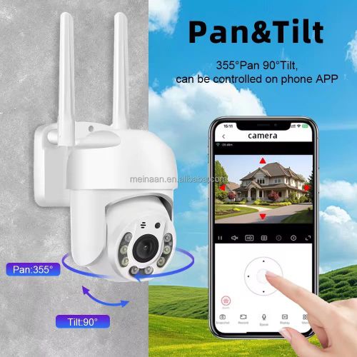 Generic Caméra WiFi Sécurité 360° PTZ – Vision Nocturne & Détection de Mouvement - image 2