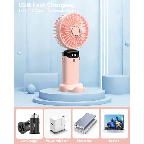 Generic Mini Ventilateur Portable Rechargeable USB - image 4