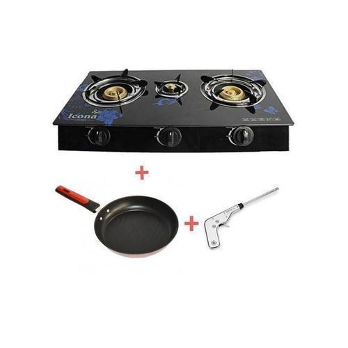 product_image_name-Icona London-ILGSG-301A Cuisinière 3 Feux Vitré + Poêle Et Un Allume  Gaz-1