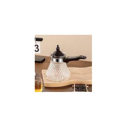 Generic CHAUFFE-LAIT EN VERRE ANODISÉ DUR AVEC POIGNÉE - image 2