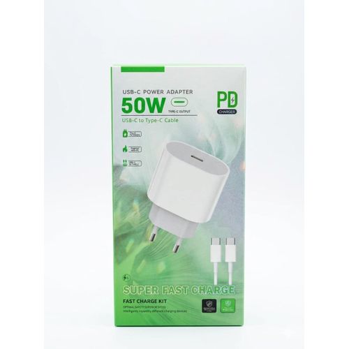 product_image_name-Generic-Tête De Chargement Portable  Type-C 50w -Blanc-2