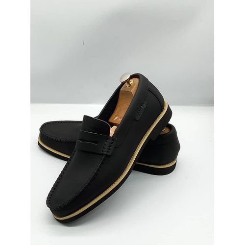 Fashion baladeuse homme en cuir noir