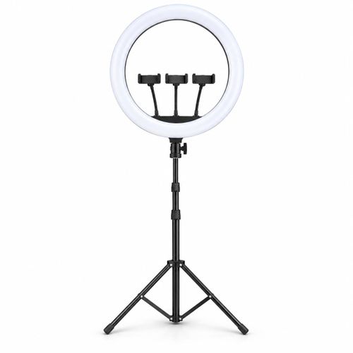 Generic Lampe annulaire trépied et 3 supports pour téléphone