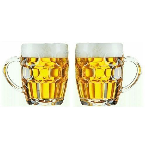 VERRE 2 Pièces - Grandes Chopes à Bière 0,57L - Verre