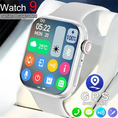 Generic Montre connectée Series 9 avec appels Bluetooth et écran tactile - Compatible Android et iOS