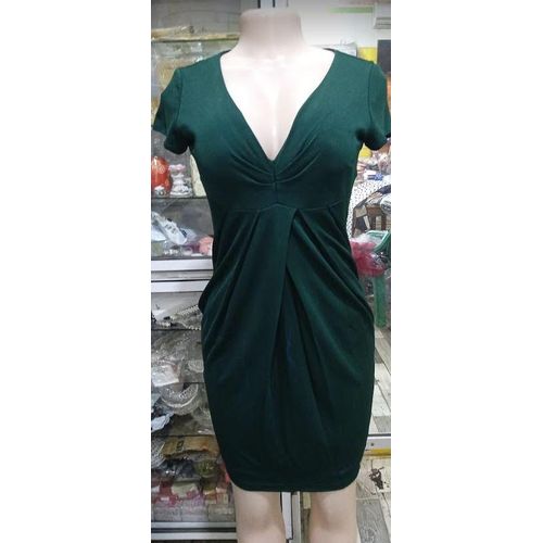 Generic ROBE TUNIQUE VERTE OVER SIZE CROISE DEVANTCOL V Prix pas cher Jumia CI