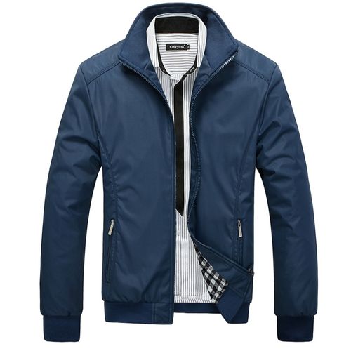 product_image_name-Fashion-Veste Décontractée Pour Hommes - Bleu-1