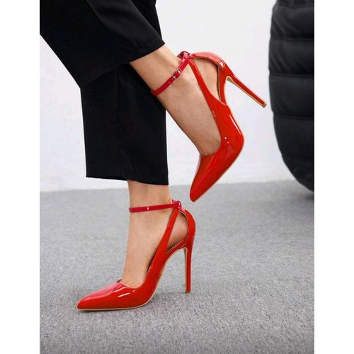 product_image_name-Fashion-Chaussures à Talons Haut pour Dame Femme   Rouge-4