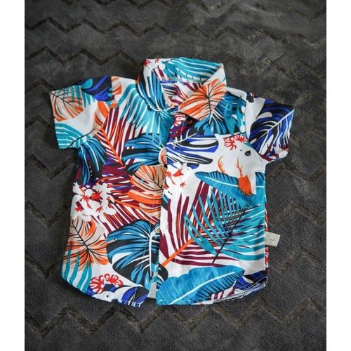 Fashion Ensemble 2 Pieces De Plage Style Hawaien Pour Enfant Chemise Et Short Coton Imprime Feuilles Hawaienne Vetements Decontracte Pour Petit Garcon Vetements D enfant Prix pas cher Jumia CI