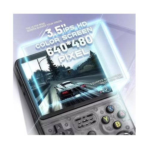 product_image_name-Ola-Console portable  15000 jeux  avec écran IPS 3.5" HD, d'une batterie longue durée de 3500mAh et de capacités multi-émulateurs– Noir Transparent-3