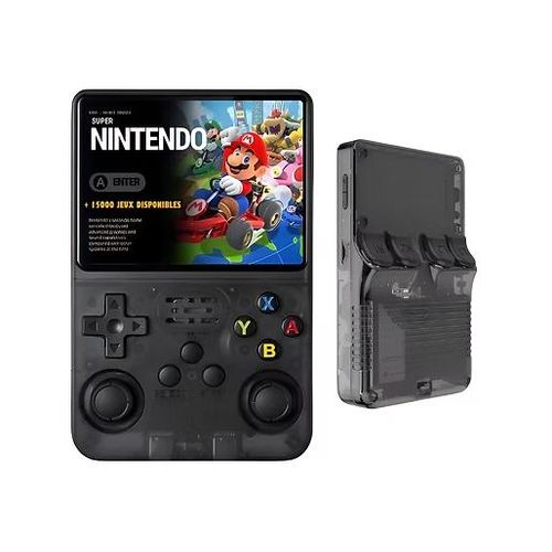 product_image_name-Ola-Console portable  15000 jeux  avec écran IPS 3.5" HD, d'une batterie longue durée de 3500mAh et de capacités multi-émulateurs– Noir Transparent-4
