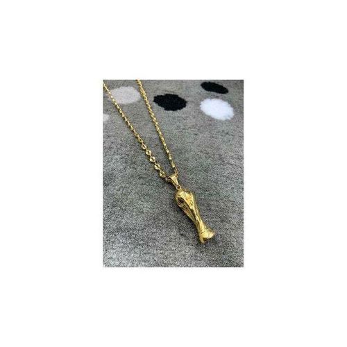 product_image_name-Generic-Chaine Grain De Café Avec Medialle Lingot Plaqué Or BT-1