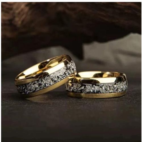 product_image_name-In-Bague de mariage dorée avec incrustations argentées en acier inoxydable-2