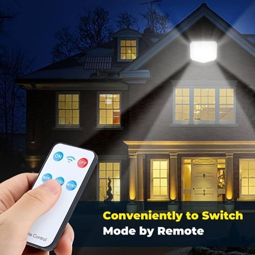 product_image_name-Generic-Applique Murale Solaire 153 LED/applique De Jardin/applique Murale, étanche IP65, Avec Télécomma-5