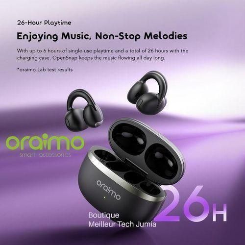 Generic Oraimo Écouteurs Bluetooth Open Snap OPN-373 – Confort Ouvert & Son HeavyBass
